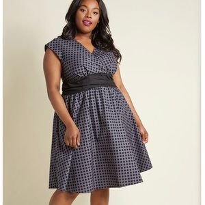 Pretty on the Park Bench A Line in Dots